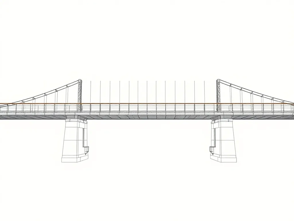 A minimalist technical architectural drawing of a financial